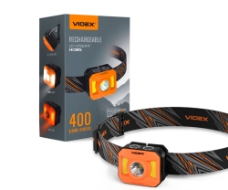 Налобный светодиодный фонарик Videx VLF-H085-OR 400Lm 5000K