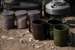 Кухоль керамічний Korda Mug Glasses Logo Burgundy 