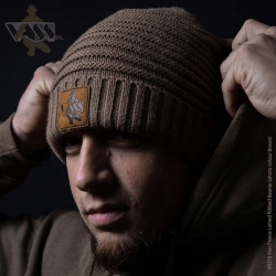 Шапка Vass Fleece Lined Ribbed Beanie Brown One Size