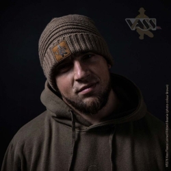 Шапка Vass Fleece Lined Ribbed Beanie Brown One Size