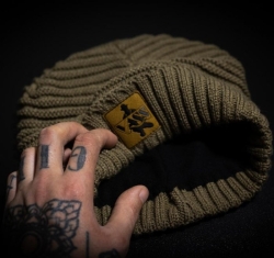 Шапка Vass Fleece Lined Ribbed Beanie Brown One Size