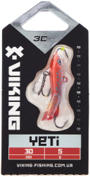 Балансир Viking Fishing Yeti Ice Jig 30mm 5.0g #7 Coral Trout 