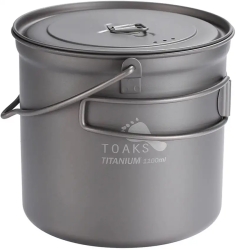 Котелок Toaks Titanium Pot with Bail Handle 1,3L