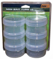 Баночки для дипования Fox Bait Tubs Half Size Clear 6шт