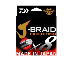 Шнур Daiwa J-Braid Expedition X8E 150м 0.18мм Smash Orange
