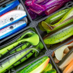 Силиконовая приманка Rage Zander Pro Shad Glitter Perch 7.5cm 1шт