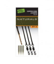 Готовая оснастка Fox Edges Naturals Copper-Core Leaders 50lb 75cm x3