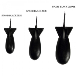 Ракета підгодівельна Спомб Середній Spomb Midi Black Black Midi 1шт 