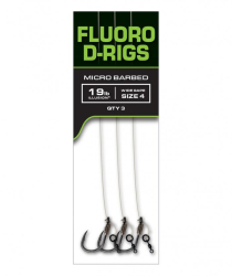 Готовый поводок Fox Carp Ready Rigs Fluoro D-Rig 30cm 19lb Size 4 3шт