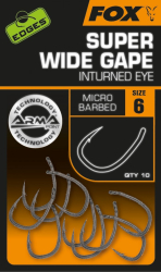 Крючки карповые Fox Edges Armapoint Super Wide Gape Inturned Eye Size 6 10шт
