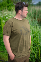 Футболка Avid Carp Icon T-Shirt khaki M 1шт