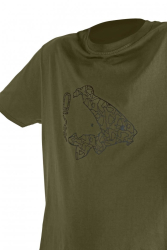 Футболка Avid Carp Icon T-Shirt khaki M 1шт