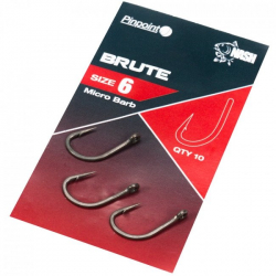 Крючки карповые Nash Pinpoint Brute Hooks Micro Barbed Size 6 10шт