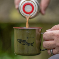 Кружка эмалированная Korum Classic Enamel Mug Barbel 330ml