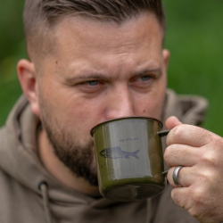 Кружка эмалированная Korum Classic Enamel Mug Barbel 330ml