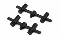 Буз Бар Fox Black Label Slim Adjustable 2 Rod Buzz Bars (110mm - 125mm)