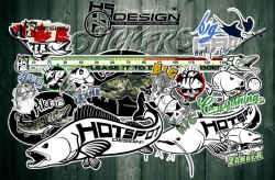 Наклейка Hotspot Design Catfish Sticker 93x30cm