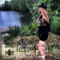 Толстовка женская Hotspot Design Fishing Mania Long Hoodie L 1шт