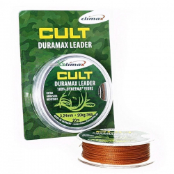 Шок-лидер Climax Cult Duramax Leader 0,24mm 20kg 20m Red Brown