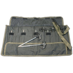 Штормовые колышки для палатки в чехле, Gardner Bivvy Pegs with Pouch 10шт