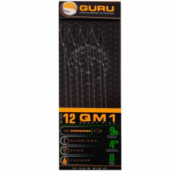Готовый поводок GURU QM1 Standard Hair 40cm Size 10 (0.19mm) 8шт