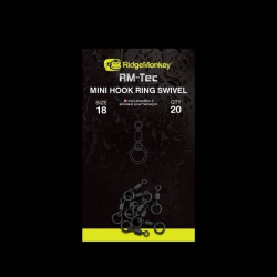 Мини вертлюг с кольцом Ridge Monkey Mini Hook Ring Swivel Size 18 10шт