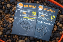 Крючки Guru Super XS Specimen PTFE Coated Eyed Barbed Size 8 10шт