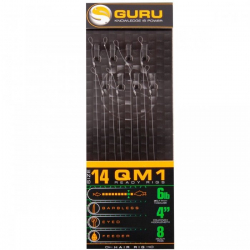 Готовый поводок GURU QM1 Standard Hair 40cm Size 10 (0.19mm) 8шт