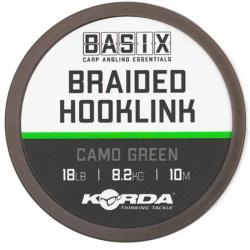 Поводочный материал KORDA Basix Braided Hooklink 25lb/11,32kg 10м