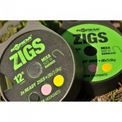 Готовый поводок Korda Ready Zigs Mixa Size 10 360см 3шт