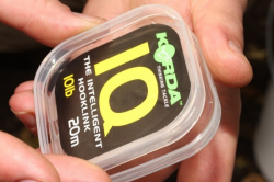 Поводочный материал флюрокарбоновый Korda IQ The Intelligent Hooklink clear 25lb/0,47mm 20м
