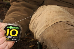 Поводочный материал флюрокарбоновый Korda IQ The Intelligent Hooklink clear 25lb/0,47mm 20м