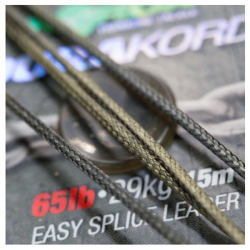 Безсвинцевий лідер Korda DuraKord Easy Splice Leader Camo 65lb/29kg 15м 