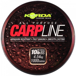 Леска Korda All Purpose Carp Line Green 10Lb 0,30mm 1000m