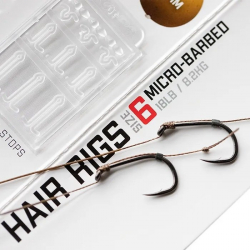 Готовый поводок Korda Basix Hair Rigs Wide Gape 18LB/8,2kg Size 8 2шт