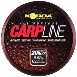 Леска Korda All Purpose Carp Line Green 10Lb 0,30mm 1000m