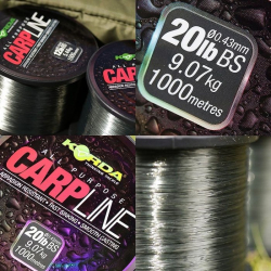 Леска Korda All Purpose Carp Line Green 10Lb 0,30mm 1000m
