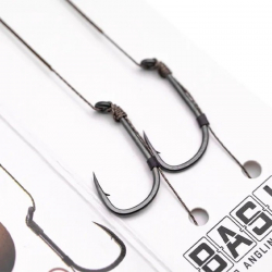 Готовый поводок Korda Basix Hair Rigs Wide Gape 18LB/8,2kg Size 8 2шт