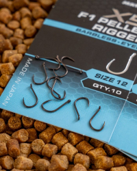 Крючки безбородые Matrix X5 F1 Pellet Rigger Eyed Hooks Barbless Size 12 10шт