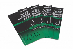 Крючки безбородые Matrix X8 X-Power Carp Eyed Hooks Barbless Size 10 10шт