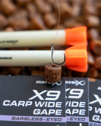 Крючки безбородые Matrix X9 Carp Wide Gape Eyed Hooks Barbless Size 10 10шт