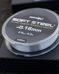 Поводочный материал Matrix Soft Steel Ultra Power Monofilament 0,10mm 2,3lb 1,1kg 100m