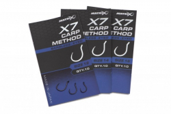 Крючки безбородые Matrix X7 Carp Method Eyed Hooks Barbless Size 12 10шт