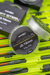 Поводочный материал Matrix Soft Steel Ultra Power Monofilament 0,10mm 2,3lb 1,1kg 100m