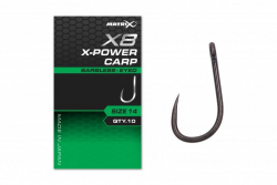 Крючки безбородые Matrix X8 X-Power Carp Eyed Hooks Barbless Size 10 10шт