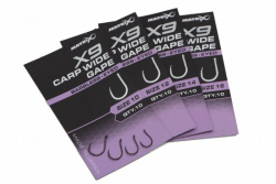 Крючки безбородые Matrix X9 Carp Wide Gape Eyed Hooks Barbless Size 10 10шт