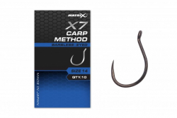 Крючки безбородые Matrix X7 Carp Method Eyed Hooks Barbless Size 12 10шт