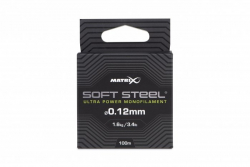 Поводочный материал Matrix Soft Steel Ultra Power Monofilament 0,10mm 2,3lb 1,1kg 100m