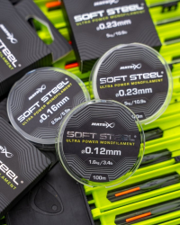 Поводочный материал Matrix Soft Steel Ultra Power Monofilament 0,10mm 2,3lb 1,1kg 100m