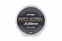 Поводочный материал Matrix Soft Steel Ultra Power Monofilament 0,10mm 2,3lb 1,1kg 100m